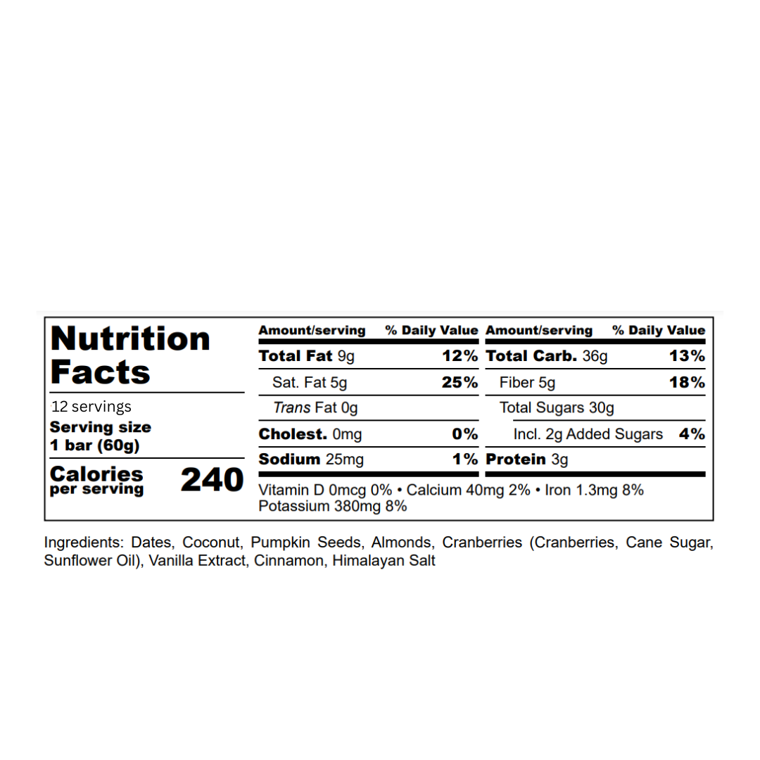 Due Date Prep Snack Bars Original